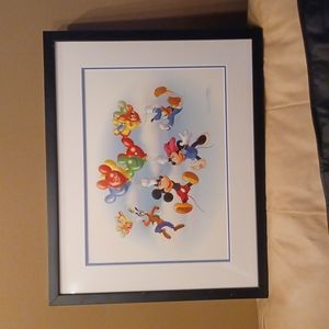 Original Disney art of Mickey & friends